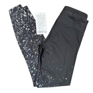 Lululemon Speed Wunder Tight 28" *Speckle Shine Black / Deep Coal / Silver